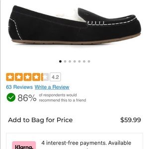 Ugg Koolaburra Moccasins size 6 NWOT